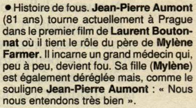 Premire rumeur sur Giorgino, parue en novembre 1992 Dans le magazine Premire.