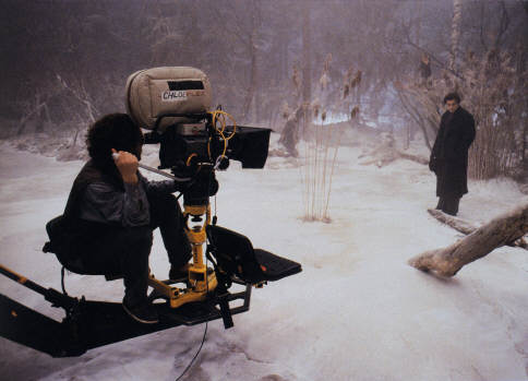 Tournage de la scne des marais, en studio