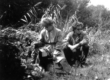 Mylne Farmer et Laurent Boutonnat sur le tournage (photographie indite)